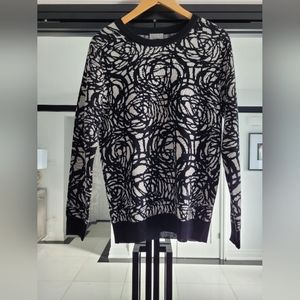 Authentic Dior Black and White Sweater- True Statement Piece!!